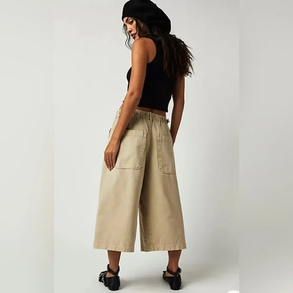 Free People Hard Rain Gaucho Pants✨ - Picture 2 of 6